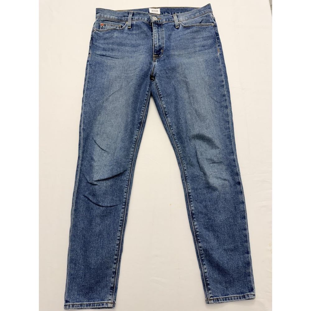 Hudson Blair High Rise Skinny Ankle Jeans Womens 32 Blue Med Wash 32x29 Denim